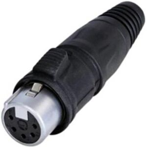 Rean RCX5F-Z-000-1 Connecteur XLR 5 broches Droit Rean RCX5F-Z-000-1 Connecteur XLR 5 broches Droit