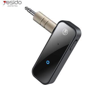 Yesido - Audio Adapter Bluetooth (YAU25) - Aux Jack 3.5mm - Black (Emetteur & Récepteur), Adaptateur audio Bluetooth, Noir Yesido - Audio Adapter Bluetooth (YAU25) - Aux Jack 3.5mm - Black (Emetteur & Récepteur), Adaptateur audio Bluetooth, Noir