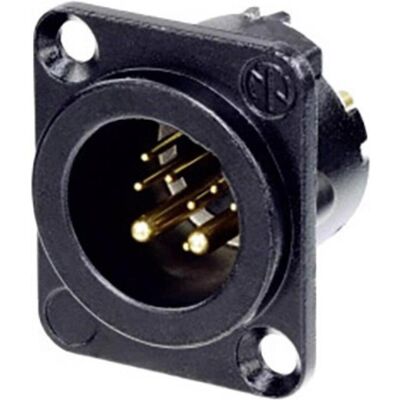 Connecteur XLR mâle Neutrik NC10MD-LX-B-CON avec bride - Connecteur XLR Connecteur XLR mâle Neutrik NC10MD-LX-B-CON avec bride - Connecteur XLR