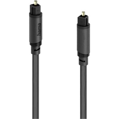 Hama Optical Audio Cable ODT-Connector (TosLink) 1.5 M (1.50 m, Câble Toslink), Câble audio Hama Optical Audio Cable ODT-Connector (TosLink) 1.5 M (1.50 m, Câble Toslink), Câble audio