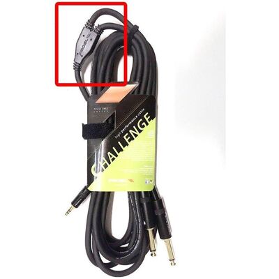 Proel stéréo uros - mono uros,, musta (3 m), Câble audio Proel stéréo uros - mono uros,, musta (3 m), Câble audio