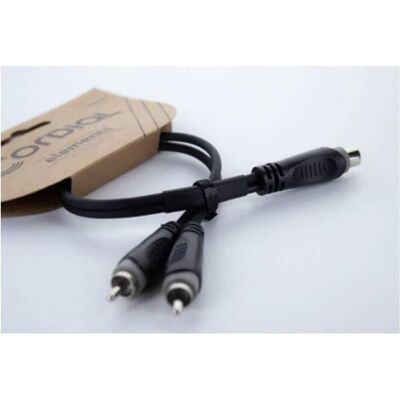 Adaptateur Y Cordial 14888 Jack / RCA audio - 0,30 m PVC noir Adaptateur Y Cordial 14888 Jack / RCA audio - 0,30 m PVC noir