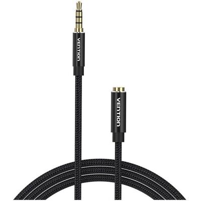 Vention TRRS 3.5mm mâle vers 3.5mm femelle Extender audio 5m BHCBJ Noir (5 m), Câble audio Vention TRRS 3.5mm mâle vers 3.5mm femelle Extender audio 5m BHCBJ Noir (5 m), Câble audio