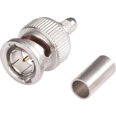 Hicon Connecteur BNC BNC0.6/2.8HD mâle, droit 75 ̣ 1 pc., Câble + prise électronique Hicon Connecteur BNC BNC0.6/2.8HD mâle, droit 75 ̣ 1 pc., Câble + prise électronique