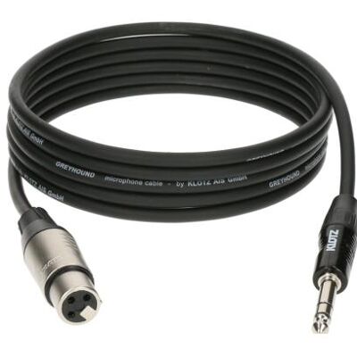 Klotz GRG1FP00.6 XLR - jack 0,6m (0.60 m, Câbles XLR), Câble audio Klotz GRG1FP00.6 XLR - jack 0,6m (0.60 m, Câbles XLR), Câble audio