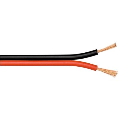 Goobay Câble de haut-parleur rougenoir CU (50 m, 0.75 mm²² mm), Câble d'enceinte, Rouge, Noir Goobay Câble de haut-parleur rougenoir CU (50 m, 0.75 mm²² mm), Câble d'enceinte, Rouge, Noir