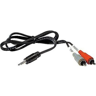 Hosa CMR-206 Stereo Breakout 3.5mm TRS To Dual RCA 6 FT (1.83 m, Câble AUX, Câbles Cinch), Câble audio Hosa CMR-206 Stereo Breakout 3.5mm TRS To Dual RCA 6 FT (1.83 m, Câble AUX, Câbles Cinch), Câble audio