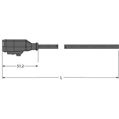 Turck Français Connecteur de vanne DT06 Câble de raccordement DT06-3S-A-5/TXL (5 m), Câble d'alimentation, Noir Turck Français Connecteur de vanne DT06 Câble de raccordement DT06-3S-A-5/TXL (5 m), Câble d'alimentation, Noir