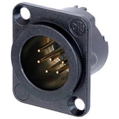 Neutrik NC6MD-LX-B-CON - Connecteur XLR mâle à 6 pôles Neutrik NC6MD-LX-B-CON - Connecteur XLR mâle à 6 pôles