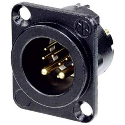 Connecteur XLR mâle Neutrik NC10MD-LX-B-CON avec bride - Connecteur XLR Connecteur XLR mâle Neutrik NC10MD-LX-B-CON avec bride - Connecteur XLR