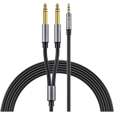 Orico Adaptateur AX2N : câble audio de 1 m, de mini-jack 3,5 mm vers 2 x jack 6,5 mm - noir (1 m, Câble AUX), Câble audio Orico Adaptateur AX2N : câble audio de 1 m, de mini-jack 3,5 mm vers 2 x jack 6,5 mm - noir (1 m, Câble AUX), Câble audio