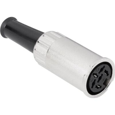 BKL Electronic DIN femelle avec verrouillage à baïonnette, Connecteur audio, Argent BKL Electronic DIN femelle avec verrouillage à baïonnette, Connecteur audio, Argent