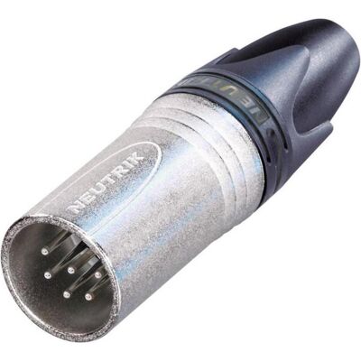 Neutrik Conn. câble XLR M 6 pôles, Connecteur audio, Argent Neutrik Conn. câble XLR M 6 pôles, Connecteur audio, Argent