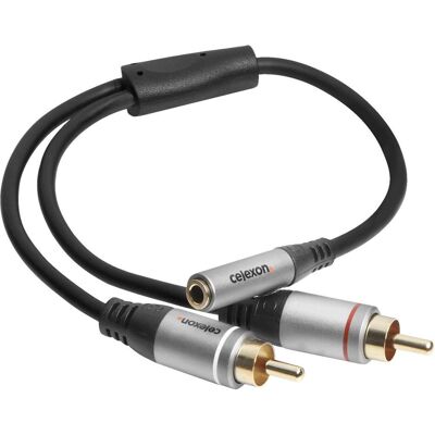 Celexon - Cinch vers 3,5 mm Stereo - 0.25 m - Adaptateur audio Celexon - Cinch vers 3,5 mm Stereo - 0.25 m - Adaptateur audio