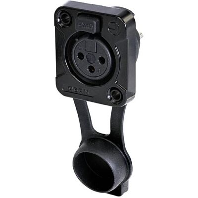 Rean RRX3F-Z-001-1 Connecteur XLR femelle, montage Nombre de pôles (num) : 3 1 pc., Connecteur audio, Noir Rean RRX3F-Z-001-1 Connecteur XLR femelle, montage Nombre de pôles (num) : 3 1 pc., Connecteur audio, Noir