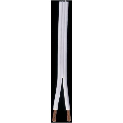 Hama Acoustique 2x 0,75mm² (0.75 mm²² mm), Câble d'enceinte, Blanc Hama Acoustique 2x 0,75mm² (0.75 mm²² mm), Câble d'enceinte, Blanc