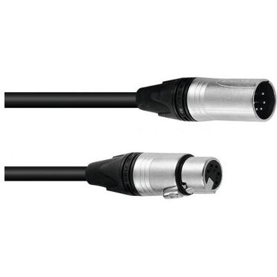 Psso Câble DMX XLR 5 broches 1,5m noir Neutrik (1.50 m, Câbles XLR), Câble audio Psso Câble DMX XLR 5 broches 1,5m noir Neutrik (1.50 m, Câbles XLR), Câble audio