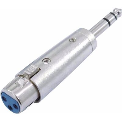 Adaptateur Omnitronic 30226405 - XLR Femelle 3 Broches, Jack Stéréo, Métal Adaptateur Omnitronic 30226405 - XLR Femelle 3 Broches, Jack Stéréo, Métal