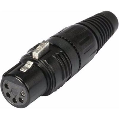 Hicon XLR femelle 5 pôles HI-X5CF-B, Connecteur audio, Noir Hicon XLR femelle 5 pôles HI-X5CF-B, Connecteur audio, Noir