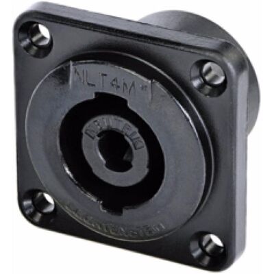 Neutrik NLT4MPXX Prise Speakon à encastrer, Connecteur audio, Noir, Argent Neutrik NLT4MPXX Prise Speakon à encastrer, Connecteur audio, Noir, Argent