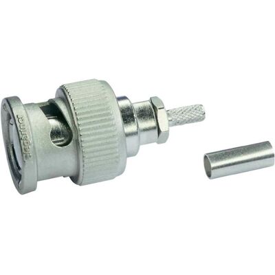 Connecteur coaxial BNC Telegärtner - 50Ω, Crimp, Mâle, Droit Connecteur coaxial BNC Telegärtner - 50Ω, Crimp, Mâle, Droit