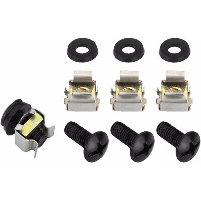 MONACOR Kit de vis pour écrous de cage (Pièce de rechange), Coffre + housse audio, Argent MONACOR Kit de vis pour écrous de cage (Pièce de rechange), Coffre + housse audio, Argent