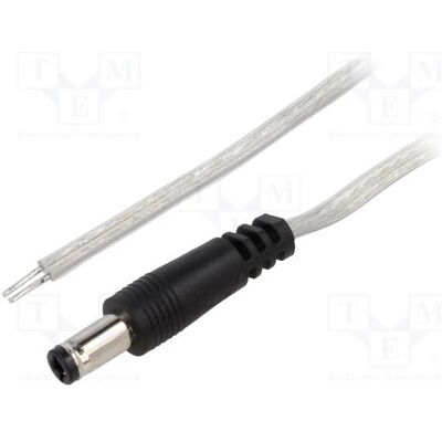 BQ Cable Câble 2 x 0,5 mm², fiche DC 5,5/2,5 droite, transparente (5 m), Câble d'alimentation, Noir, Transparent BQ Cable Câble 2 x 0,5 mm², fiche DC 5,5/2,5 droite, transparente (5 m), Câble d'alimentation, Noir, Transparent