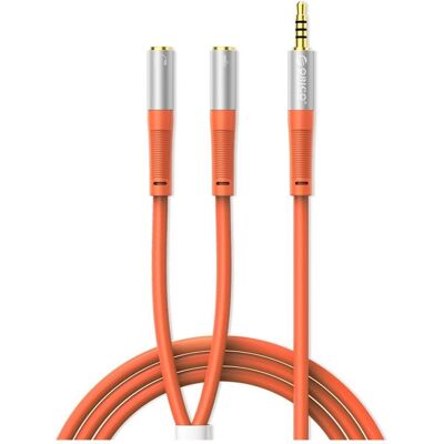 Orico Câble audio AX2-10 avec mini-fiche jack de 3,5 mm pour casque et microphone, câble de 1 m – orange (1 m, Câble AUX), Câble audio Orico Câble audio AX2-10 avec mini-fiche jack de 3,5 mm pour casque et microphone, câble de 1 m – orange (1 m, Câble AUX), Câble audio