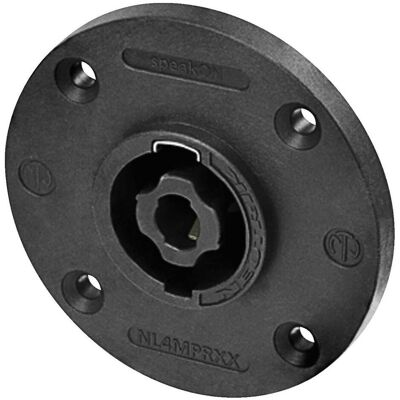 Neutrik NL4MPRXXSB - speakON prise encastrée ronde, Connecteur audio, Noir Neutrik NL4MPRXXSB - speakON prise encastrée ronde, Connecteur audio, Noir