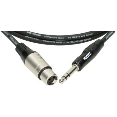 Klotz GRG1FP00.6 XLR - jack 0,6m (0.60 m, Câbles XLR), Câble audio Klotz GRG1FP00.6 XLR - jack 0,6m (0.60 m, Câbles XLR), Câble audio