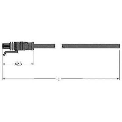 Turck Superseal connecteur de vanne TSS Câble de raccordement TSS-3S-A-10/TXL (10 m), Câble d'alimentation, Noir Turck Superseal connecteur de vanne TSS Câble de raccordement TSS-3S-A-10/TXL (10 m), Câble d'alimentation, Noir