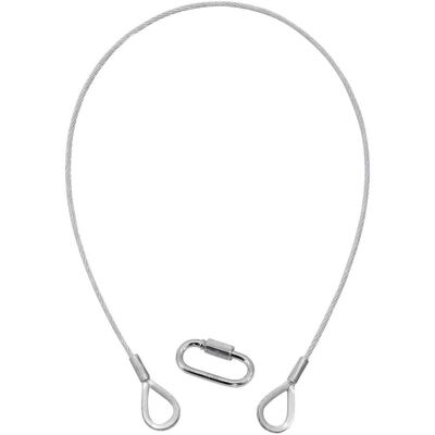 EuroLite Câble de sécurité 58010310, Technique d'éclairage : montage, Argent EuroLite Câble de sécurité 58010310, Technique d'éclairage : montage, Argent