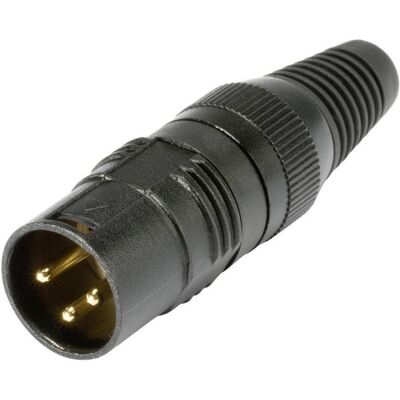 Connecteur XLR Hicon HI-X3CM-G - 3 broches - Noir Connecteur XLR Hicon HI-X3CM-G - 3 broches - Noir