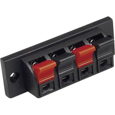 BKL Electronic Fiche haut-parleur raccordement par serrage, Connecteur audio, Noir BKL Electronic Fiche haut-parleur raccordement par serrage, Connecteur audio, Noir