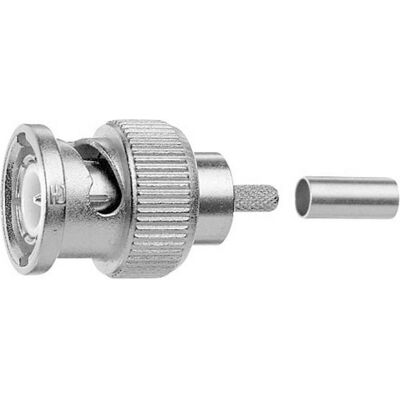 Telegärtner Fiche de câble BNC sertie 75 ohms, sertissage/crassage, standard, A0306, RG-62A/U, Câble + prise électronique Telegärtner Fiche de câble BNC sertie 75 ohms, sertissage/crassage, standard, A0306, RG-62A/U, Câble + prise électronique