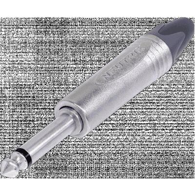 Neutrik NP2X, fiche jack mono 6,3 mm, Connecteur audio, Argent Neutrik NP2X, fiche jack mono 6,3 mm, Connecteur audio, Argent
