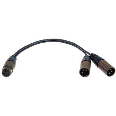 Adaptateur mono en Y Klotz PYB5N XLRF/2XLRM - Câble audio Adaptateur mono en Y Klotz PYB5N XLRF/2XLRM - Câble audio