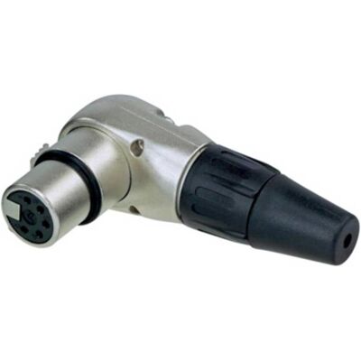 Rean RC5FR-B - Connecteur XLR à 5 broches en angle - Noir Rean RC5FR-B - Connecteur XLR à 5 broches en angle - Noir