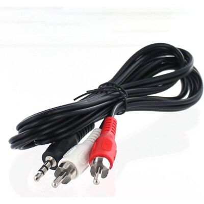 AGI Câble audio/vidéo pour caméscope compatible avec Canon C-250 (1.50 m, Câbles Cinch), Câble audio AGI Câble audio/vidéo pour caméscope compatible avec Canon C-250 (1.50 m, Câbles Cinch), Câble audio