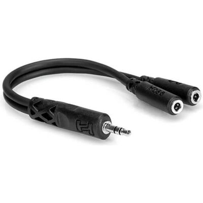 Hosa YMM-232 Adaptateur en Y TRS répartiteur stéréo 3,5mm (éclats), Adaptateur audio, Noir Hosa YMM-232 Adaptateur en Y TRS répartiteur stéréo 3,5mm (éclats), Adaptateur audio, Noir