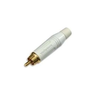 Amphenol Connecteur RCA mâle en blanc, Adaptateur audio, Blanc Amphenol Connecteur RCA mâle en blanc, Adaptateur audio, Blanc