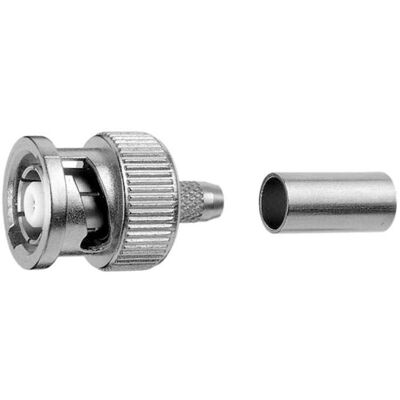 Telegärtner Connecteur BNC inversé mâle, droit 50 Ohms J01000R0000 1 pce, Connecteur audio, Or Telegärtner Connecteur BNC inversé mâle, droit 50 Ohms J01000R0000 1 pce, Connecteur audio, Or