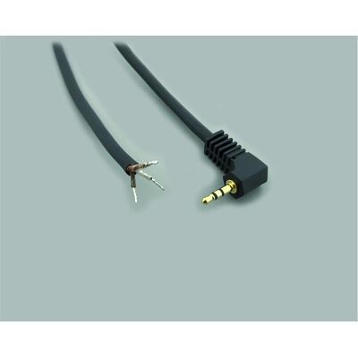 BKL Electronic Cordon audio avec Jack mâle 2.5 mm doré, Connecteur audio, Noir BKL Electronic Cordon audio avec Jack mâle 2.5 mm doré, Connecteur audio, Noir
