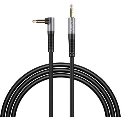 Orico Câble audio coudé AXW, mini-jack 3,5 mm, mâle-mâle, 1 m - noir (1 m, Câble AUX), Câble audio Orico Câble audio coudé AXW, mini-jack 3,5 mm, mâle-mâle, 1 m - noir (1 m, Câble AUX), Câble audio
