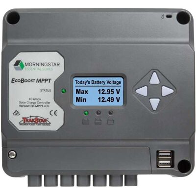 Morningstar EcoBoost Régulateur Solaire MPPT - 12V/24V 20A Morningstar EcoBoost Régulateur Solaire MPPT - 12V/24V 20A