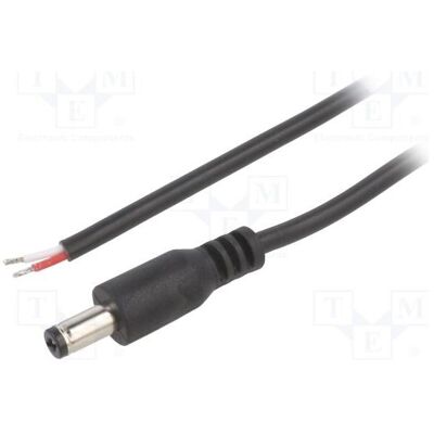 BQ Cable Câble 2 x 0,5 mm², fiche DC 5,5/2,1 droite, noir, 2 m, Cu (2 m), Câble d'alimentation, Noir BQ Cable Câble 2 x 0,5 mm², fiche DC 5,5/2,1 droite, noir, 2 m, Cu (2 m), Câble d'alimentation, Noir