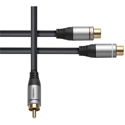 Celexon RCA vers 2x RCA M/F Adaptateur audio 0,25m- Professional Line (0.25 m, Câbles Cinch), Câble audio Celexon RCA vers 2x RCA M/F Adaptateur audio 0,25m- Professional Line (0.25 m, Câbles Cinch), Câble audio
