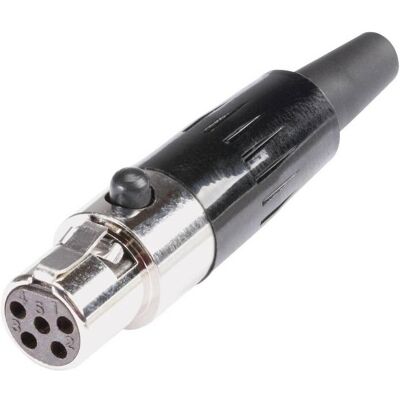Connecteur Mini XLR Hicon - Droit, 5 Broches Connecteur Mini XLR Hicon - Droit, 5 Broches