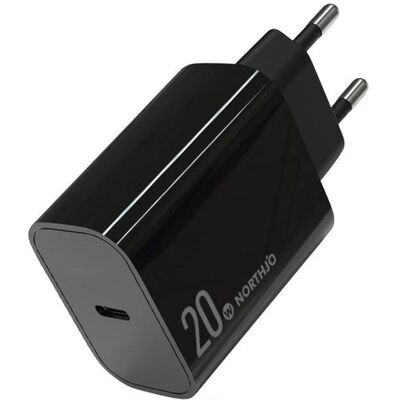 MyVolts PDS20UE - convertisseur de prise en USB-C PD 20W, UE Plug (Adaptateur angulaire), Adaptateur audio, Noir MyVolts PDS20UE - convertisseur de prise en USB-C PD 20W, UE Plug (Adaptateur angulaire), Adaptateur audio, Noir