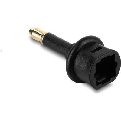 Delock Adaptateur Mini TOSLINK (fiche de 3,5 mm) vers TOSLINK (prise) (84960) (Adaptateur jack), Adaptateur audio, Noir Delock Adaptateur Mini TOSLINK (fiche de 3,5 mm) vers TOSLINK (prise) (84960) (Adaptateur jack), Adaptateur audio, Noir